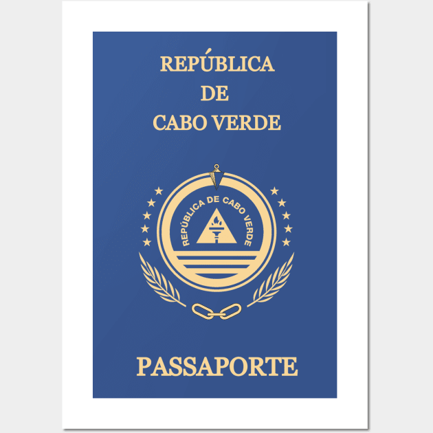 Cape Verde passport Wall Art by Travellers